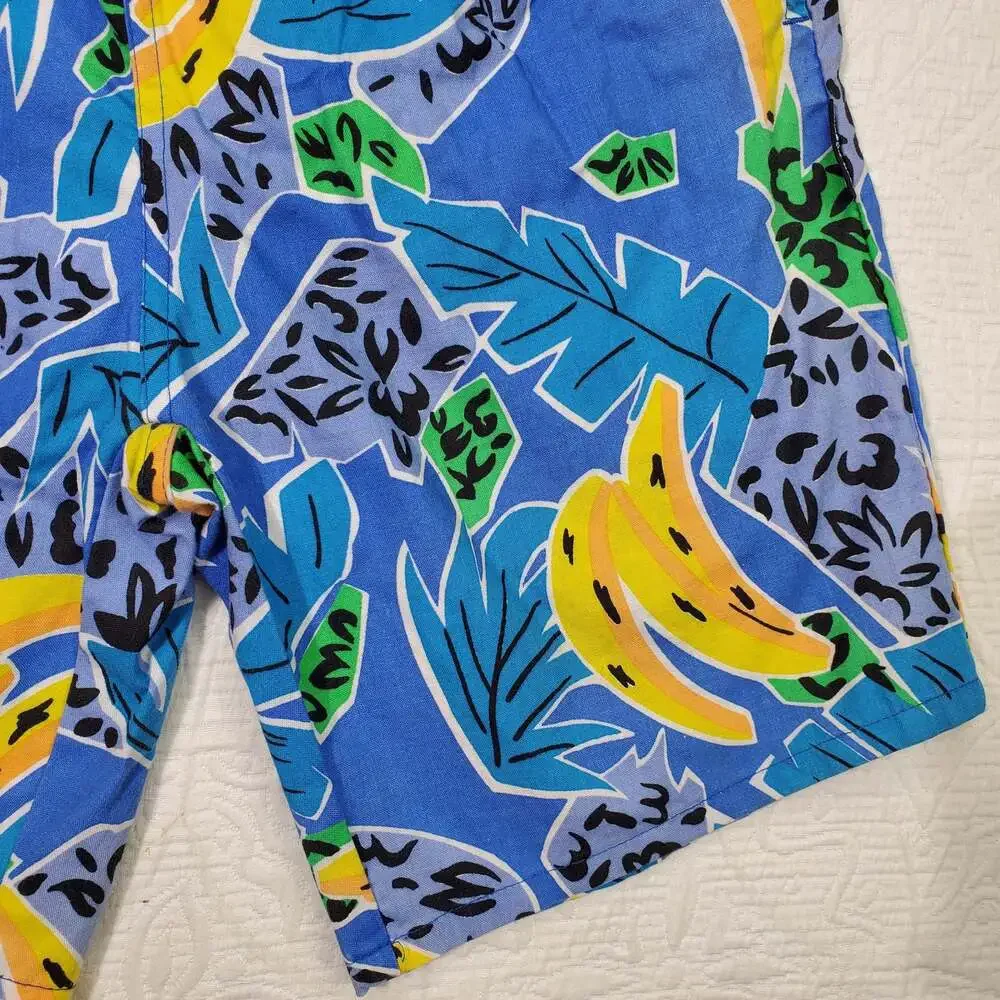 Vintage fun beach print shorts small